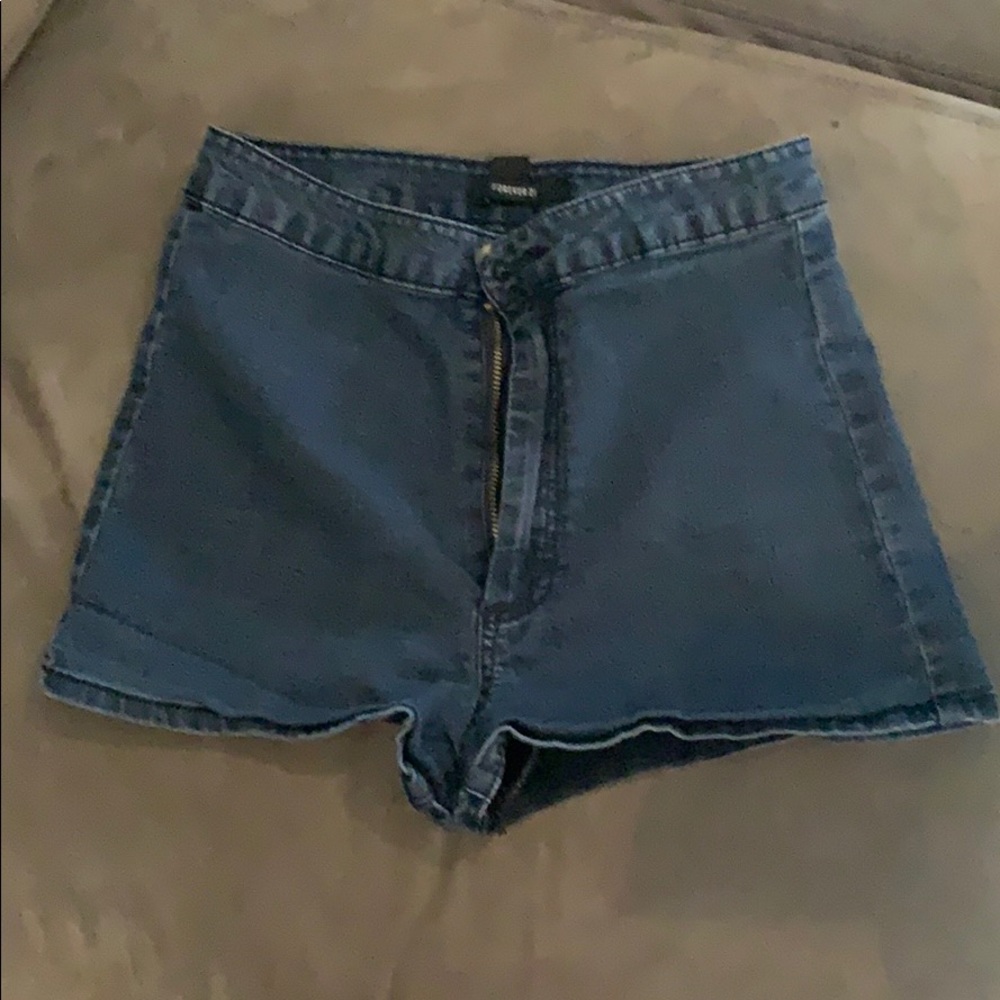 Forever 21 denim shorts high waisted